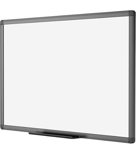 Amazon Basics Magnetic Framed Dry Erase White Board, 23 x 35 Inch